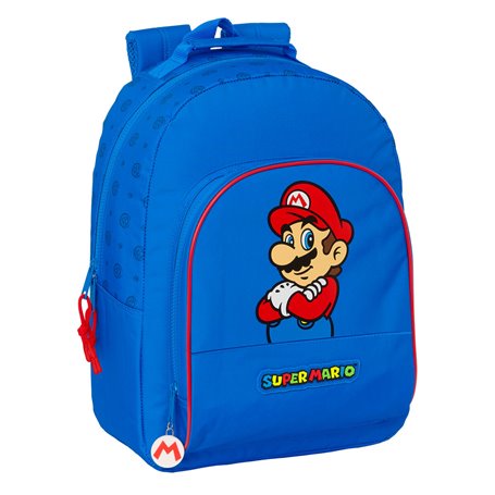 Cartable Super Mario Play Bleu Rouge 32 x 42 x 15 cm