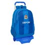 Cartable à roulettes R. C. Deportivo de La Coruña Bleu 32 x 44 x 16 cm