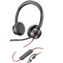 Casques avec Microphone Poly Blackwire 8225 Noir