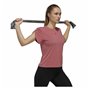 T-shirt à manches courtes femme Adidas trainning Floral  Rose foncé