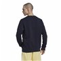 Sweat sans capuche homme Adidas Essentials Big Logo Blue marine Bleu foncé