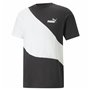 T-shirt à manches courtes homme Puma Powert Blanc Noir
