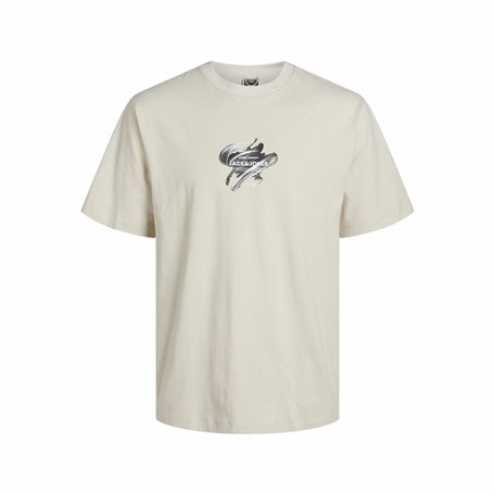 T-shirt à manches courtes enfant Jack & Jones Jcotint Tee Ss Crew Beige