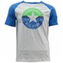 T shirt à manches courtes Enfant Converse Block Raglan Bleu Blanc