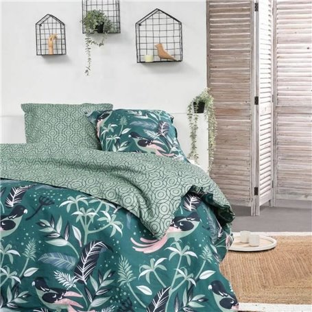 Parure de couette TODAY Greene 220 x 240 cm Vert 3 Pièces
