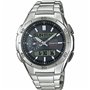 Montre Homme Casio WAVE CEPTOR Multibadn 6 Tough Solar Noir Gris Argenté (Ø 43