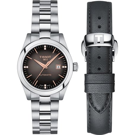 Montre Homme Tissot T-MY LADY AUTOMATIC W-DIAMONDS Noir Argenté