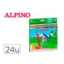 Crayons de couleur Alpino AL013658 Multicouleur effaçable 24 Pièces (24 Pièces)