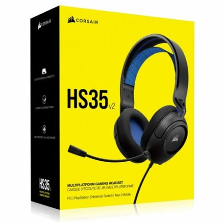 Casques avec Microphone Corsair HS35 v2 Bleu