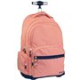 Cartable à roulettes Milan Rose 52 x 34