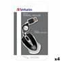 Mini Souris Optique Verbatim Go Mini Noir (4 Unités)