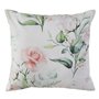 Coussin Blanc Roses 45 x 45 cm