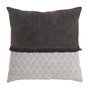 Coussin Blanc Gris 45 x 45 cm