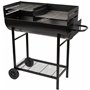 Roues de barbecue au charbon de bois Aktive Plastique Métal émaillé 97 x 96 x 42 cm Noir