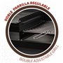 Roues de barbecue au charbon de bois Aktive Plastique Métal émaillé 97 x 96 x 42 cm Noir