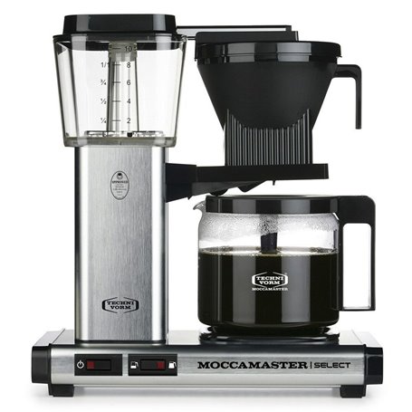 Cafetière goutte à goutte Moccamaster Noir Acier 1520 W 1