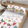 Jeu de draps Decolores Gatets de Anna Llenas Multicouleur 210 x 270 cm