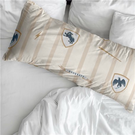 Taie d'oreiller Harry Potter Hogwarts Classic Multicouleur 45 x 110 cm 100 % coton