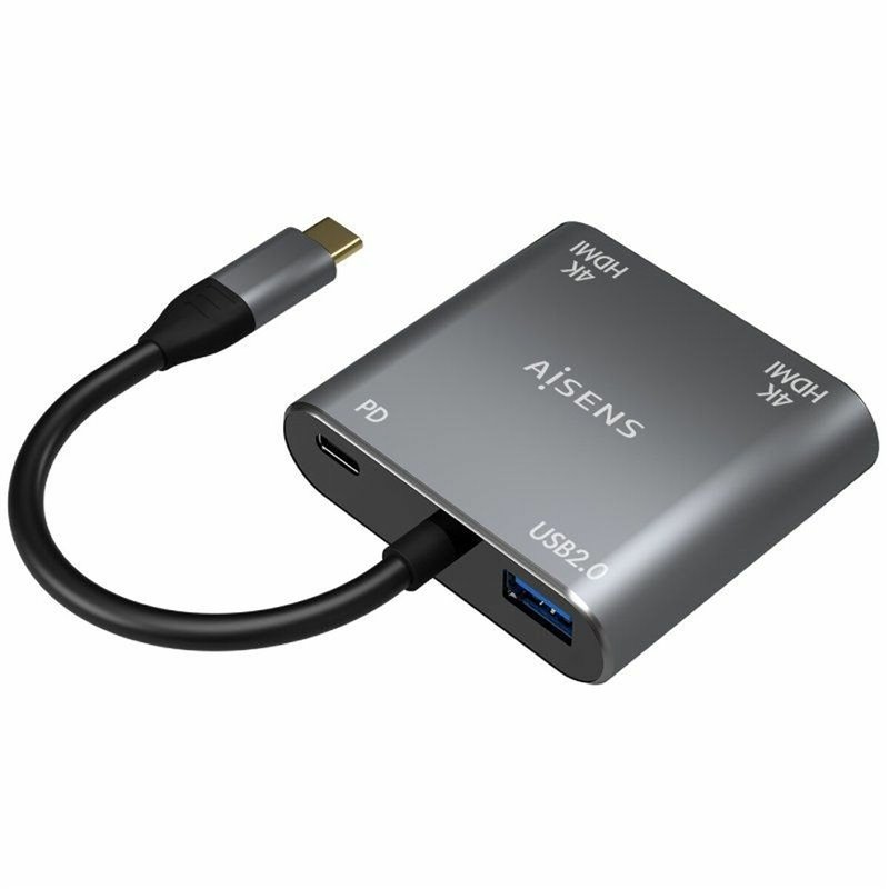 Image secondaire de Aisens A109-0625 adaptateur graphique USB 3860 x 2160 pixels Gris