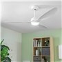 Ventilateur de Plafond avec Lumière LED et 3 Pales ABS Flaled InnovaGoods Blanc 36 W 52" Ø132 cm