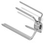 vidaXL Fourchettes de broche 2 pcs Acier