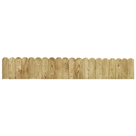vidaXL Rouleau de bordure Vert 120 cm Bois de pin imprégné
