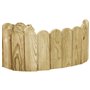 vidaXL Rouleau de bordure Vert 120 cm Bois de pin imprégné