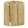 vidaXL Rouleau de bordure Vert 120 cm Bois de pin imprégné
