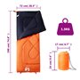 vidaXL Sac de couchage pour adultes camping 3 saisons