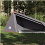 vidaXL Tente de camping tunnel 1 personne gris et orange imperméable