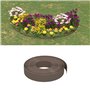 vidaXL Bordure de jardin marron 10 m 10 cm polyéthylène