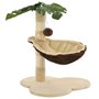 vidaXL Arbre à chat avec griffoir en sisal 50 cm Beige et Marron