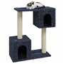 vidaXL Arbre à chat avec griffoirs en sisal Gris foncé 60 cm