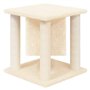 vidaXL Arbre à chat avec griffoirs en sisal Crème 37 cm