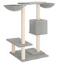 vidaXL Arbre à chat avec griffoirs gris clair 82 cm