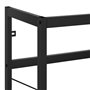 vidaXL Cadre de lavabo de salle de bain Noir 79x38x83 cm Fer