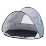 DERYAN Tente de plage avec moustiquaire 120x90x80 cm Argenté
