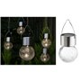 HI Cintres LED solaires 5 pcs Verre Craquelé