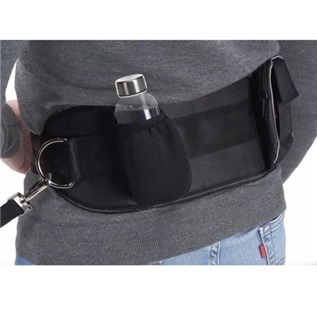 Pets Collection Laisse pour chiens avec bande de hanche L Noir