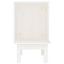 vidaXL Maison pour chat Blanc 60x36x60 cm Bois de pin massif