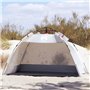 vidaXL Tente de plage 2 personnes gris libération rapide imperméable