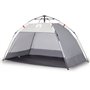 vidaXL Tente de plage 2 personnes gris libération rapide imperméable