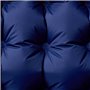 vidaXL Matelas de camping autogonflant oreiller 1 personne bleu marine