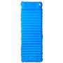 vidaXL Matelas de camping autogonflant avec oreiller 1 personne bleu