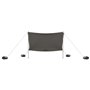 vidaXL Auvent de plage avec ancres de sable gris 304x300 cm