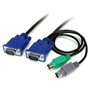 StarTech.com Câble pour Switch KVM VGA avec PS/2 3 en 1 - 1.80m