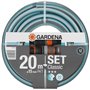GARDENA Kit Tuyau d'arrosage Classic  Longueur 20m  Ø15mm  Haute résistance pression 22 bar maximum  Garantie 12 ans (18014-26)