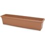 PLASTIKEN Jardiniere rectangulaire Ø 80 X 20 cm avec plateau - Terracotta