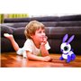 Power Rabbit Mini - Robot lapin avec effets lumineux et sonores, contrôle par claquement de main, répétition