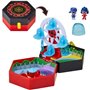 BANDAI - Miraculous Ladybug - Mini univers Chibi Parc d'attractions - Mini figurines Marinette et Climatika incluses - P50553